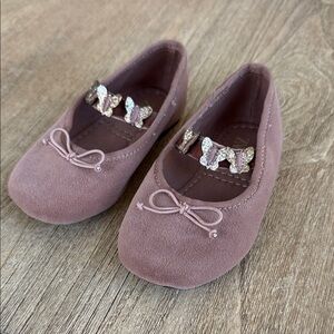 Zara Kids Butterfly Embellished Flats